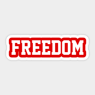 freedom typography Sticker